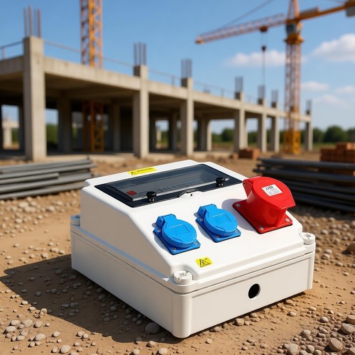 Baustromverteiler mit fi - mit, ls+fi
