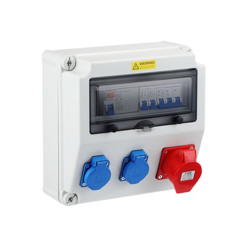 Baustromverteiler mit fi - mit, ls+fi